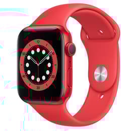 Apple Watch Series 6 (2020) GPS 44 mm - Alumínio Vermelho - Bracelete desportiva Vermelho