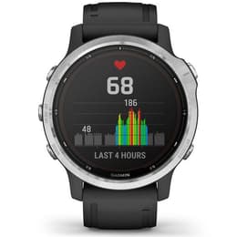 Smart Watch Garmin GPS Fenix 6S Solar - Prateado/Preto