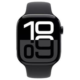 Apple Watch Series 10 (2024) GPS 42 mm - Alumínio Preto - Bracelete desportiva Preto