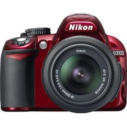 Reflexo D3100 - Vermelho + Nikon AF-S DX Nikkor 18-55mm f/3.5-5.6G VR f/3.5-5.6