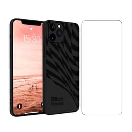 Back Market Capa iPhone 11 pro Max e película de proteção - Plástico reciclado - Preto