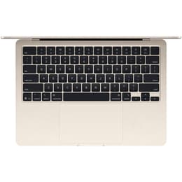 MacBook Air 13" (2025) - M4 da Apple com CPU 10‑core e GPU 10-Core - 16GB RAM - SSD 512GB - Ecrã padrão - AZERTY - Francês