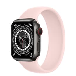 Apple Watch (Series 6) 2020 GPS 44 - Alumínio Preto - Bracelete desportiva Rosa