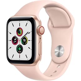 Apple Watch (Series SE) 2020 GPS + Celular 40 - Alumínio Rose gold - Bracelete desportiva Rosa (Sand)