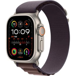 Apple Watch Ultra 2 (2023) GPS + Celular 49 mm - Titânio Titânio natural - Loop Alpine Roxo