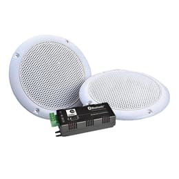 E-Audio Haut-parleurs WATERPROOF Hifi 80W plafond encastrable amplifiée compatible Smartphone Google Home Bluetooth Amazon Alexa Bluetooth Speakers - Cinzento
