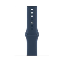 Apple Watch Series 7 (2021) GPS + Celular 41 mm - Aço inoxidável Grafite - Bracelete desportiva Azul