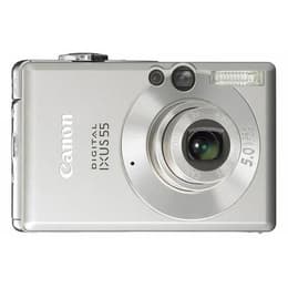 Compacto Ixus 55 - Prateado + Canon Zoom optique 5.8-17.4mm f/2.8-4.9 f/2.8-4.9
