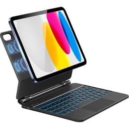 Hou Teclado QWERTY Sem fios Retro-iluminado MF-10