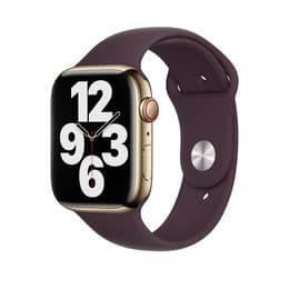 Apple Watch (Series 7) 2021 GPS + Celular 45 - Aço inoxidável Dourado - Bracelete desportiva