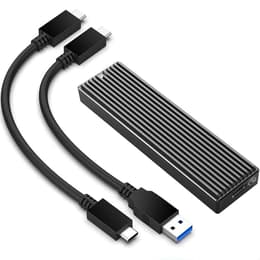 Orico 2230 2242 2260 2280 M.2 NVMe Enclosure with 16 GB SSD - USB-C/A Cables included Disco Rígido Externo - SSD 16 GB USB-A