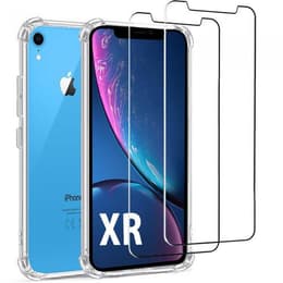 Capa iPhone XR e 2 películas de proteção - TPU - Transparente