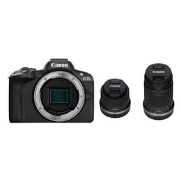 Reflexo Canon EOS R50+ RF-S 18-45mm + RF-S 55-210mm f/5-7.1 IS STM - Preto + Canon RF-S IS STM f/5-7.1