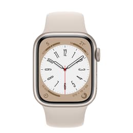 Apple Watch Series 8 (2022) GPS 45 mm - Alumínio Luz das estrelas - Bracelete desportiva Luz das estrelas