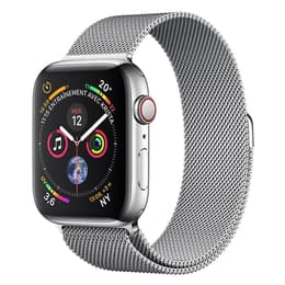 Apple Watch (Series 4) 2018 GPS + Celular 44 - Aço inoxidável Prateado - Milanese Prateado