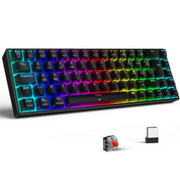 Spirit Of Gamer Teclado AZERTY Francês Sem fios Retro-iluminado XPERT K200