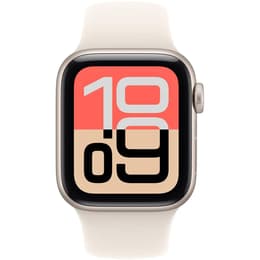 Apple Watch (2025) GPS 40 mm - Alumínio Luz das estrelas - Bracelete desportiva Luz das estrelas