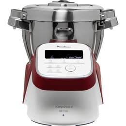 Robot De Cozinha Moulinex Connect I-Companion XL HF908500 4L -Vermelho/Branco