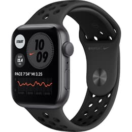 Apple Watch (Series 4) GPS 44 - Alumínio Cinzento sideral - Nike desportiva Antracite/Preto