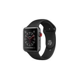 Apple Watch (Series 3) Setembro 2017 38 - Alumínio Cinzento sideral - Circuito desportivo Preto