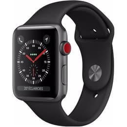 Apple Watch (Series 3) GPS + Celular 42 - Alumínio Cinzento - Bracelete desportiva Preto