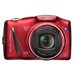 Canon PowerShot SX150 IS Compacto 14 - Vermelho