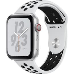 Apple Watch (Series 4) Setembro 2018 44 - Alumínio Prateado - Nike desportiva Platina pura/Preto