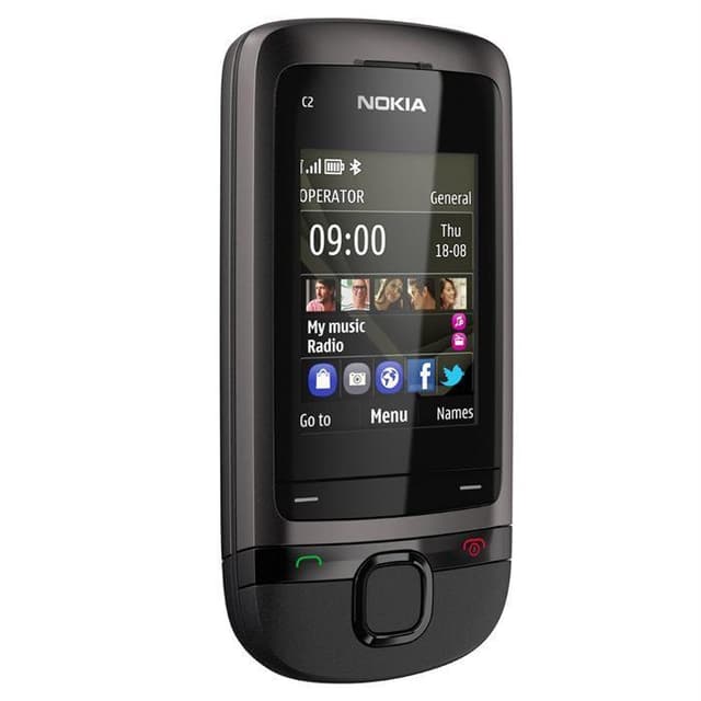 Nokia C2-05 - Preto/Cinzento- Desbloqueado
