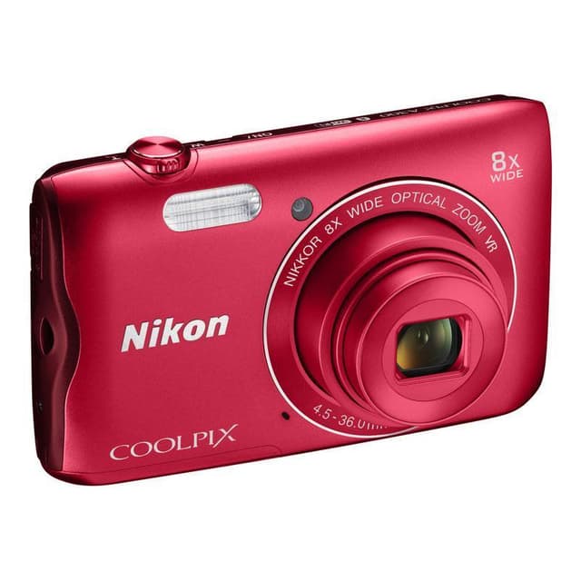 Nikon A300 Compacto 20 - Vermelho