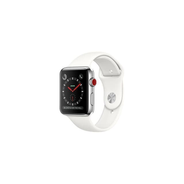 Apple Watch (Series 3) Setembro 2017 42 - Alumínio Prateado - Circuito desportivo Branco