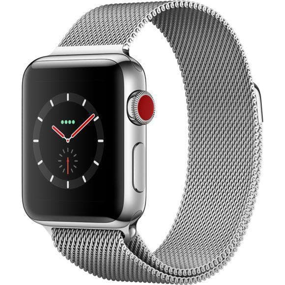 Apple Watch (Series 3) 42 - Aço inoxidável Prateado - Milanese Prateado