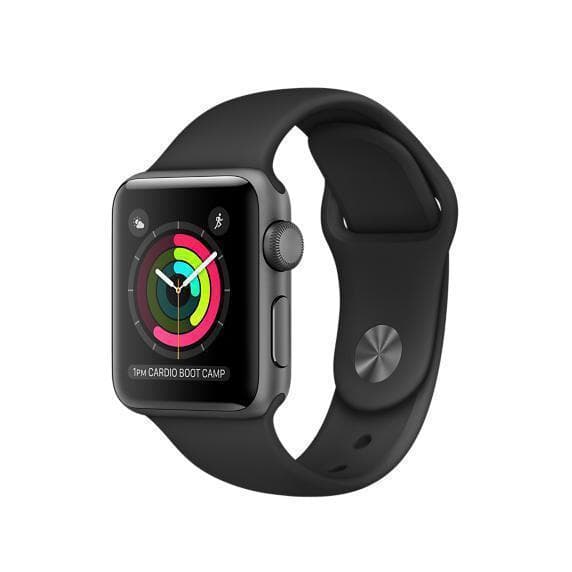 Apple Watch (Series 2) 2016 38 - Alumínio Cinzento sideral - Nike desportiva Preto