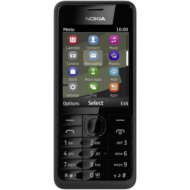 Nokia 301 Dual Sim - Preto- Desbloqueado
