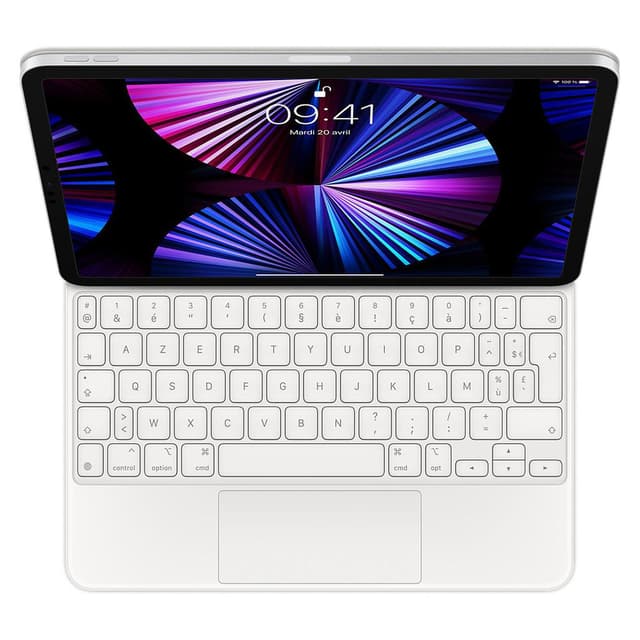 iPad Magic Keyboard 11" (2020) - Branco - AZERTY - Francês