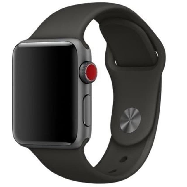 Apple Watch (Series 3) GPS + Celular 42 - Alumínio Cinzento sideral - Bracelete desportiva Cinzento