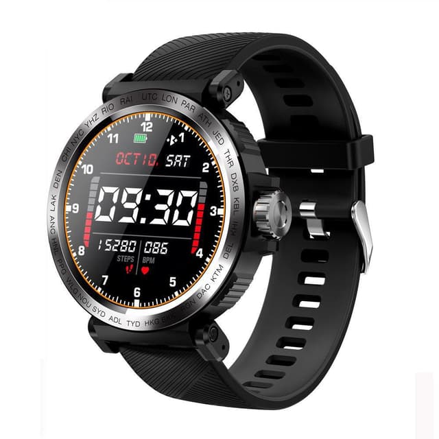 Kingwear Smart Watch S18 - Prateado/Preto