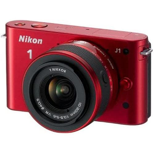 Nikon 1 J1 Híbrido 10 - Vermelho